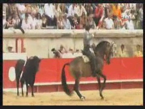 Pablo Hermoso de Mendoza en la Feria de Nimes 2009