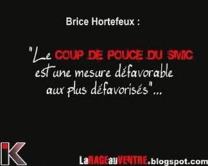 hortefeux:"le coup de pouce smic est une mesure défavorable"