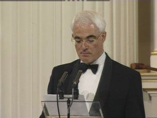 Alistair Darling banking boss anecdote at City gathering