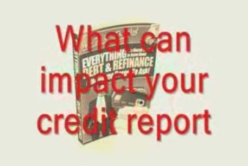 Your Guide To Debts and Refinancing