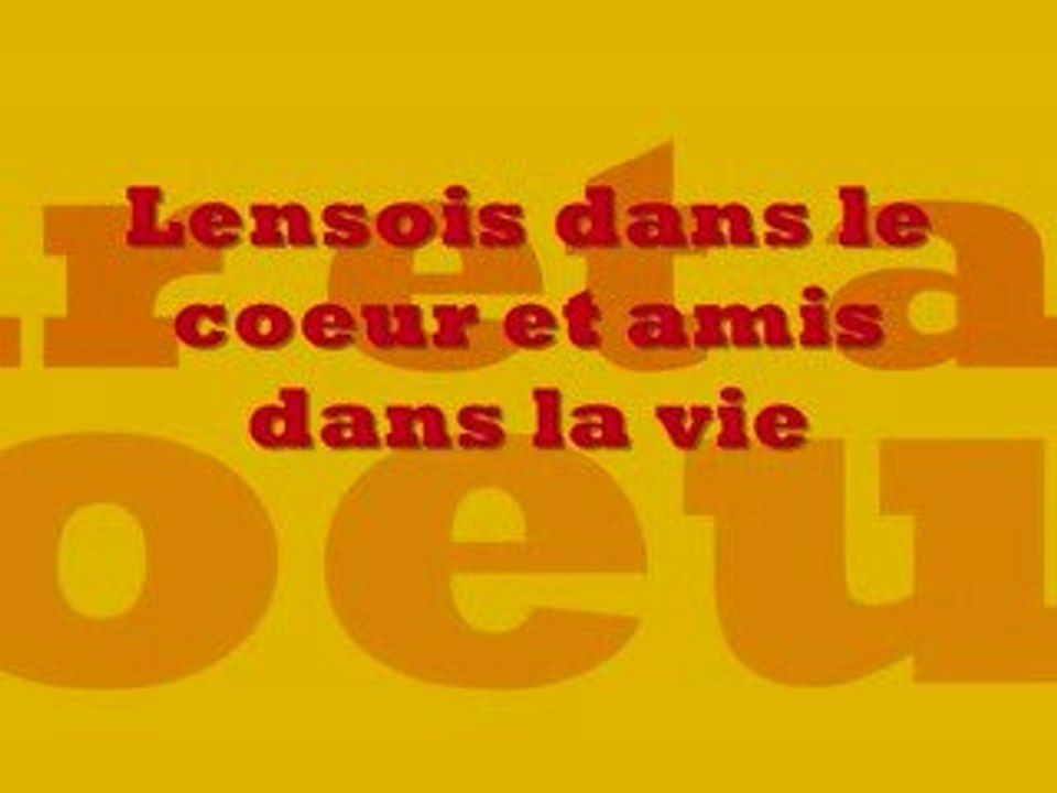 Lensois dans le coeur Amis dans la vie