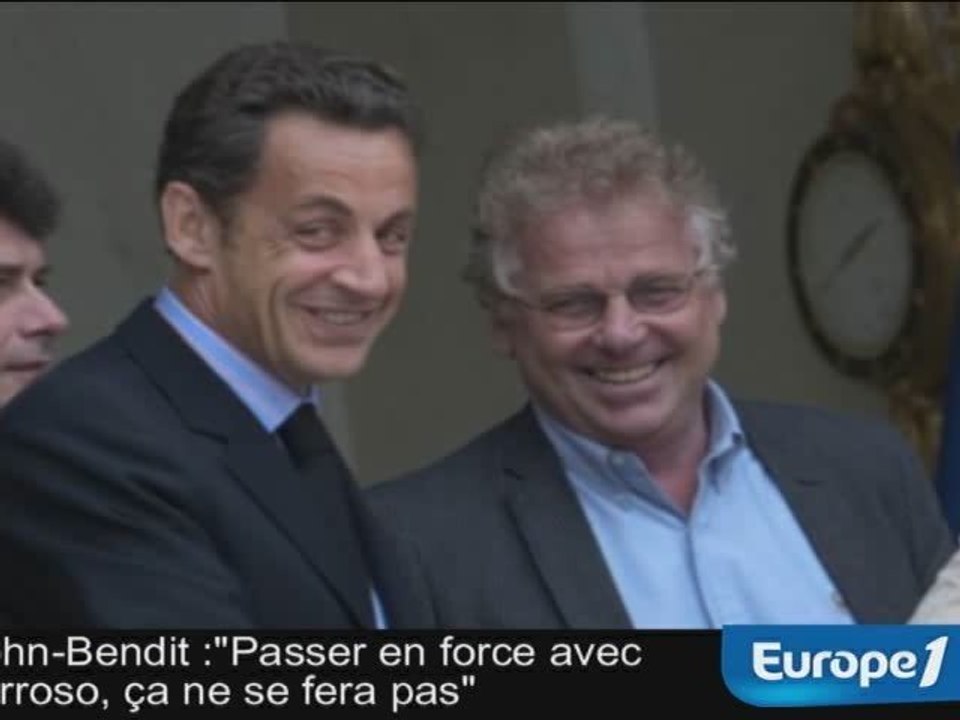Cohn-Bendit redit à Sarkozy son opposition à Barroso