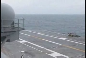 first launch & recovery of an aircraft from CVN-77