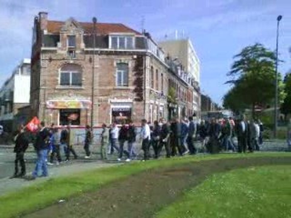 MANIF CGT WAGON DOUAI 12 06 09