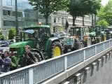 Manifestation agricole: les tracteurs entrent dans Bruxelles