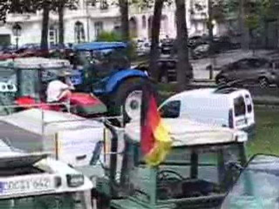 Manifestation agricole: les tracteurs entrent dans Bruxelles