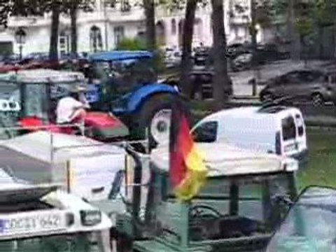 Manifestation agricole: les tracteurs entrent dans Bruxelles