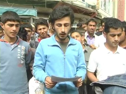 Yüksekova'Da ÖSS protestosu - YÜKSEKOVA HABER