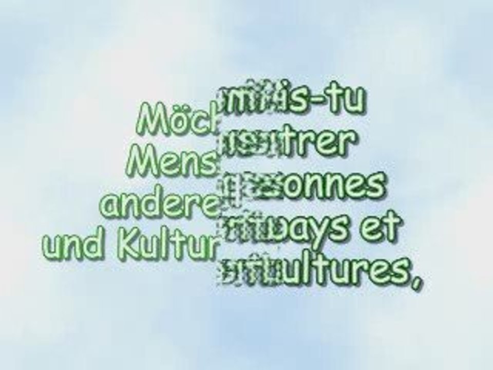 Vacances gratuites au pays de l'ESPERANTO!