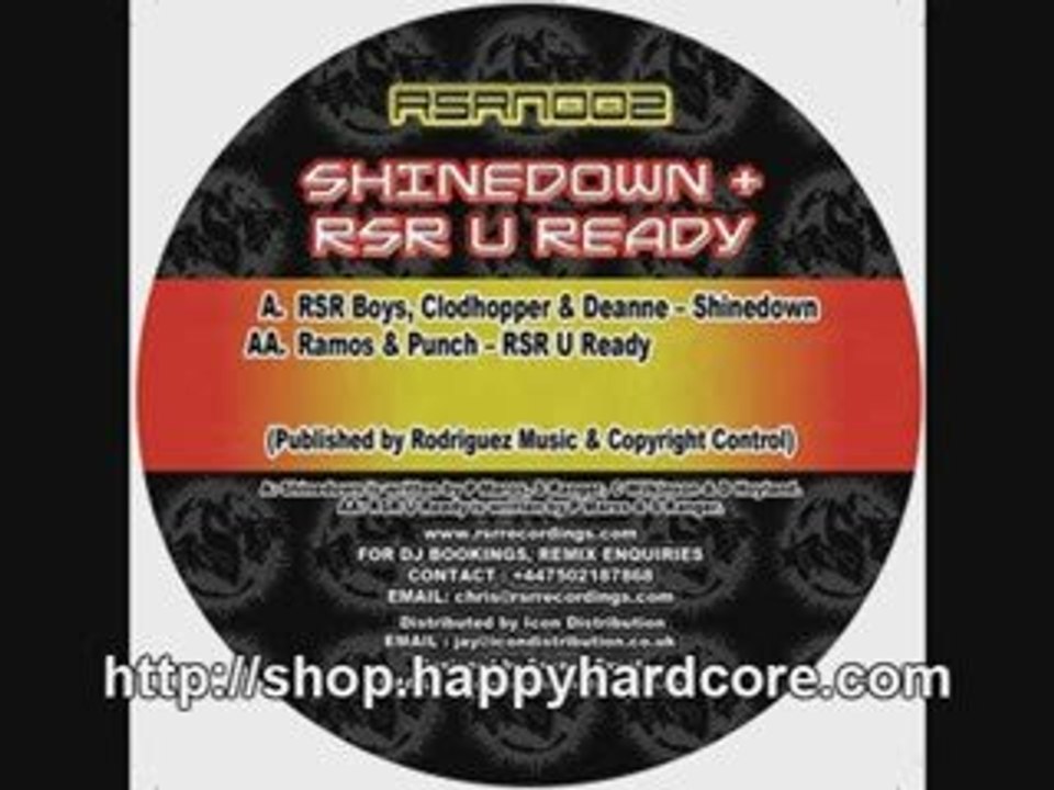 RSR Boys, Clodhopper & Deanne - Shinedown, UK Hardcore vinyl