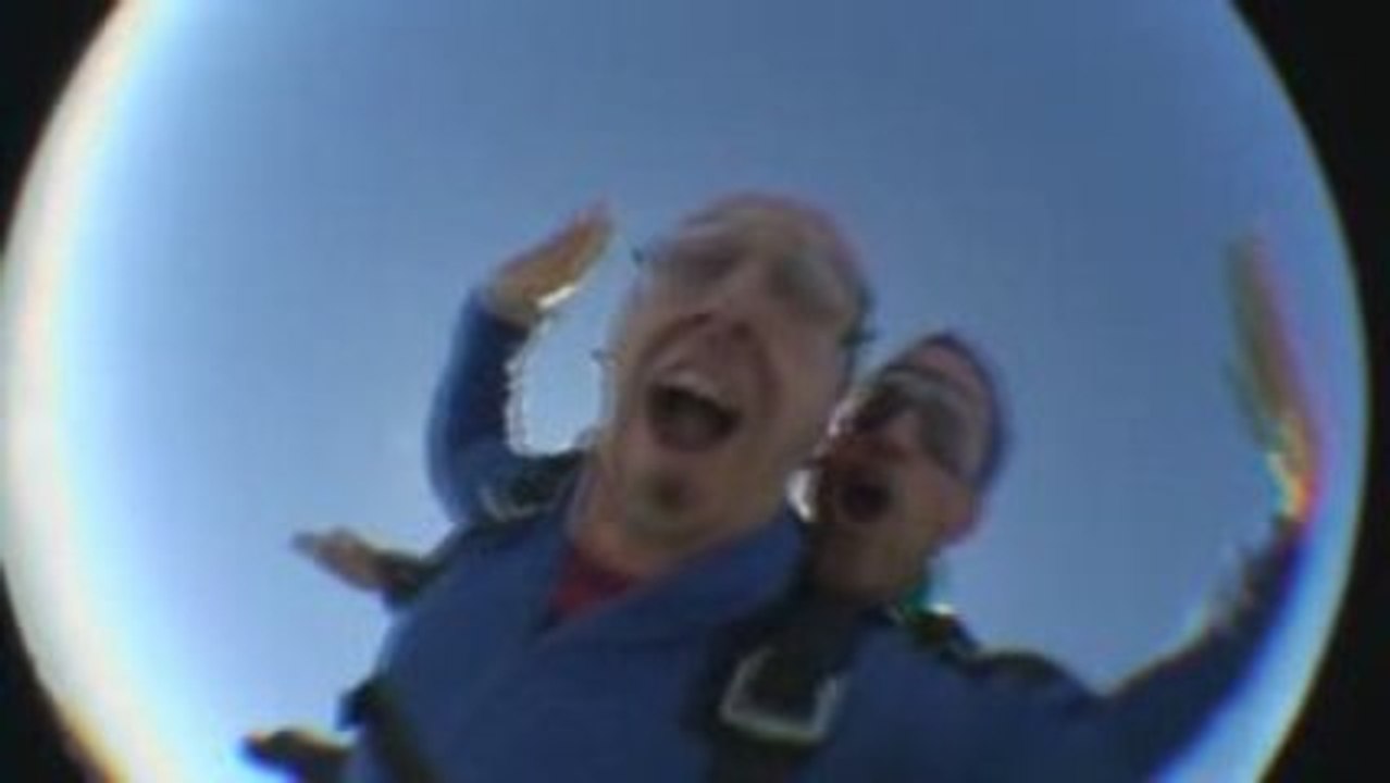 saut en parachute ralenti