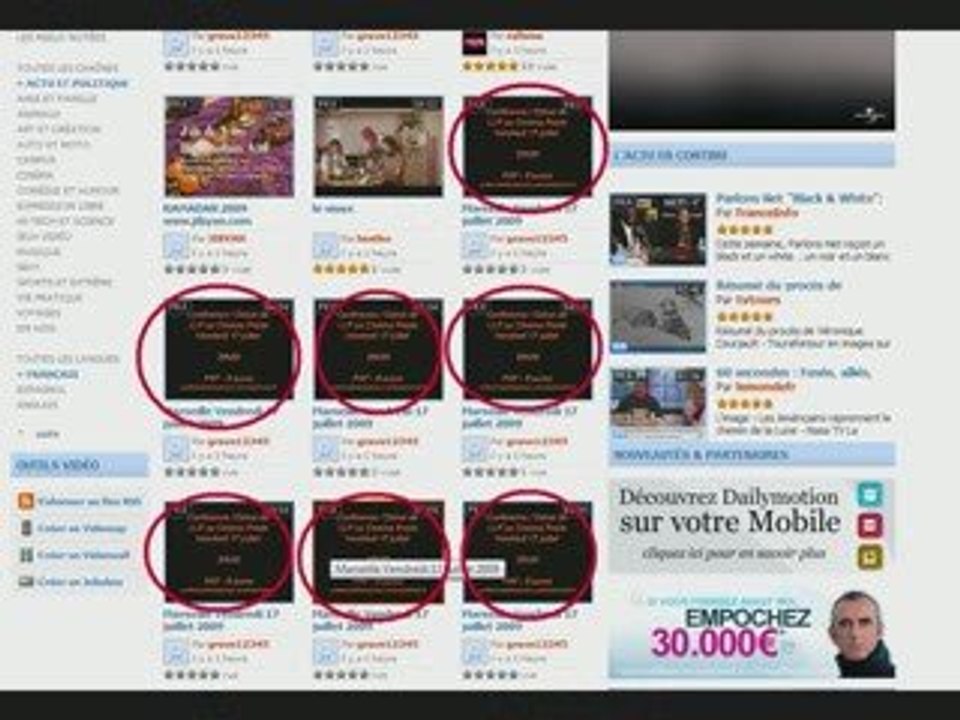 Une idee pour la Lutte contre le Flood sur Dailymotion