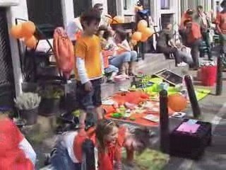 Enfants fête de la reine Amsterdam