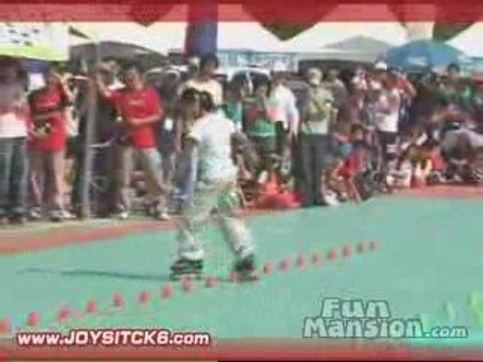 freestyle Roller slalom
