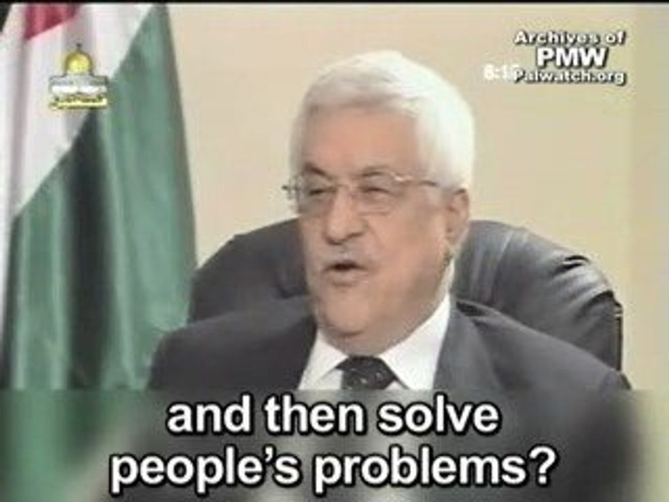 Palestine  :le president Abbas sagesse et determination