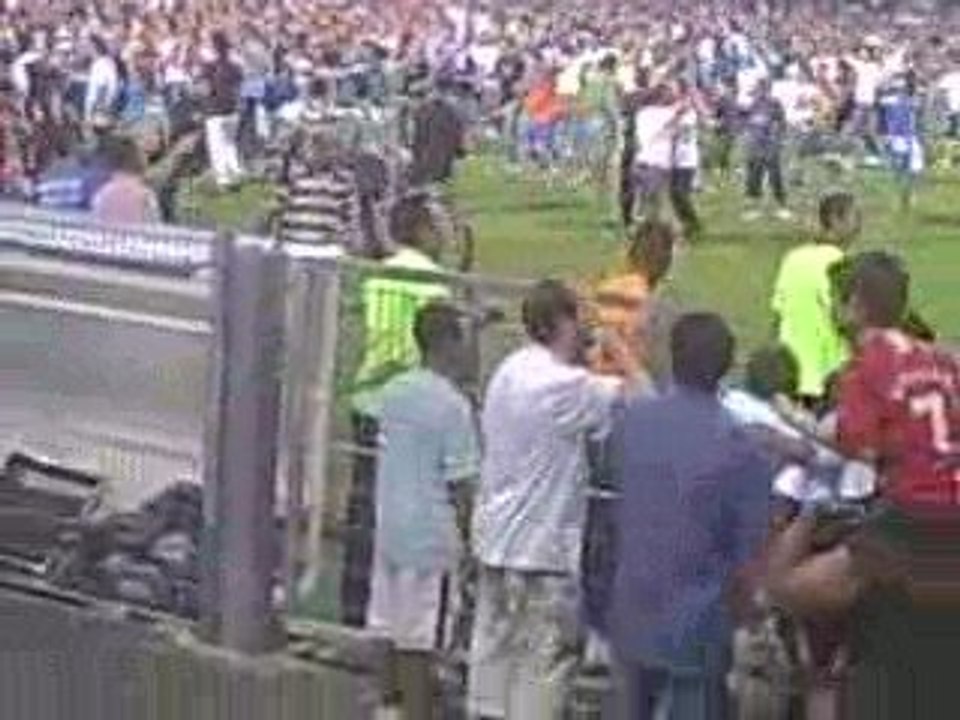 Montpellier Strasbourg . Fin du match, montée en L1