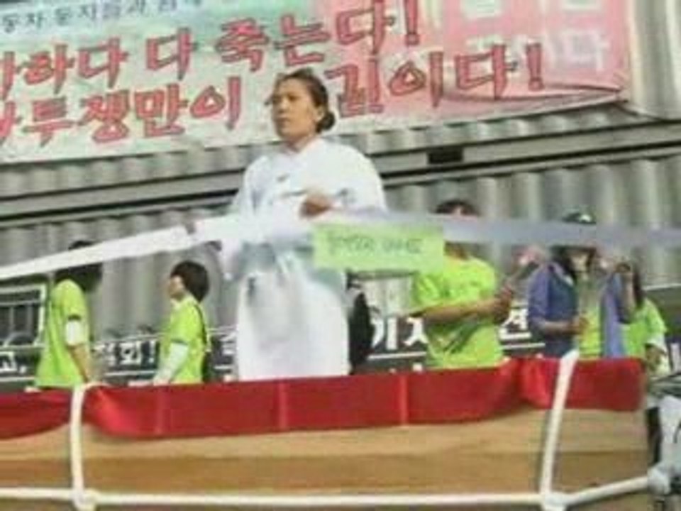 20090621韓国双龍自動車工場占拠闘争