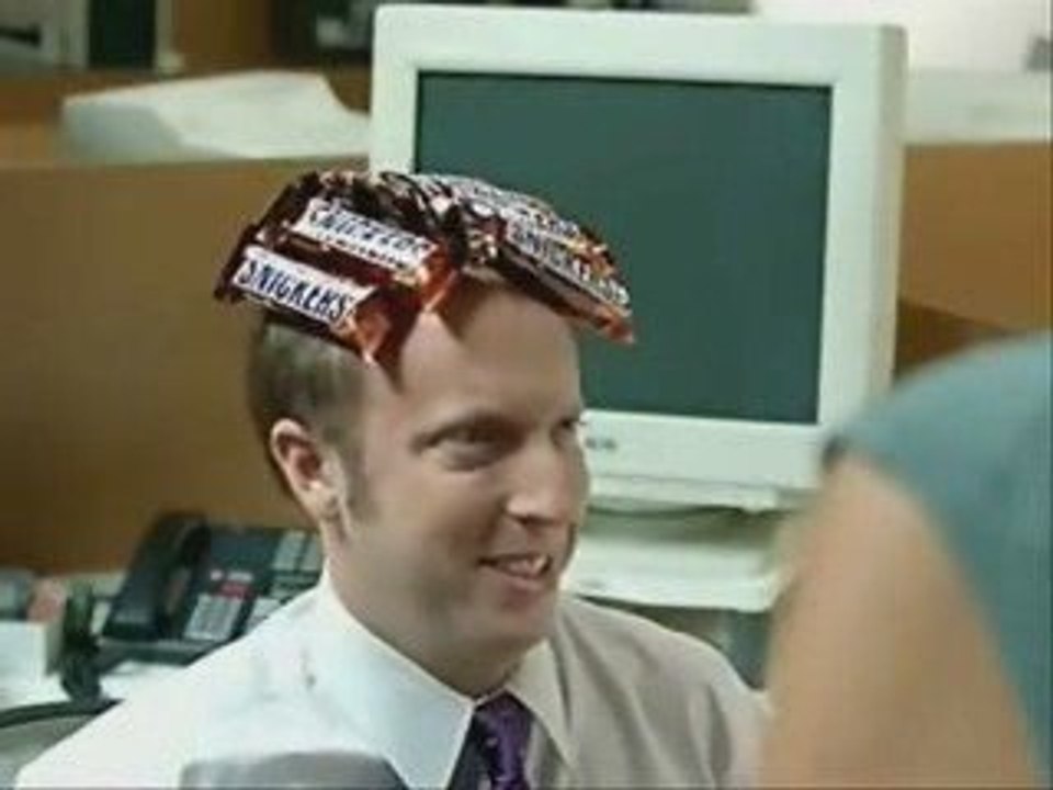 Snickers Bald Head Funny Ads