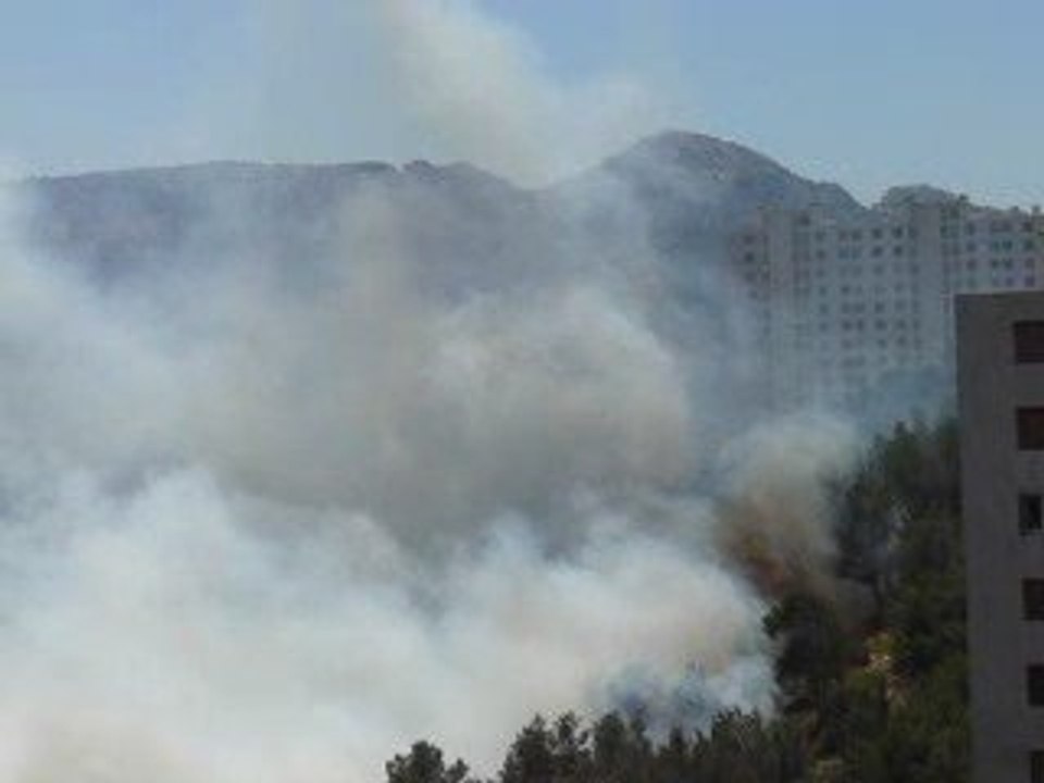 Incendie à la Colline St-Joseph ( 9éme arrondissement à