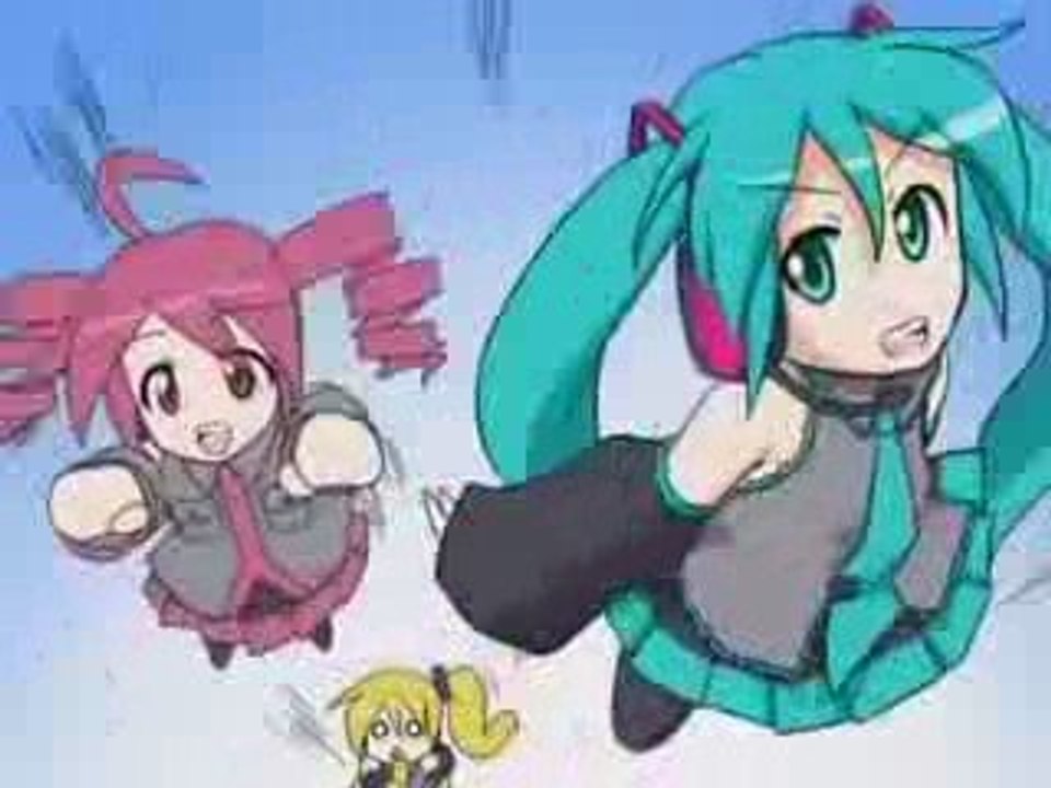Triple baka ! akita neru , kasane teto & hatsune miku