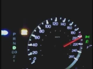 2008 Honda Accord acceleration from 0 km to 215 km