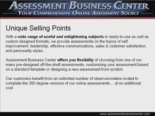 Assessment Business Center - Comprehensive Online ...