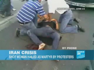 Iran: shot woman hailed as martyr by protesters