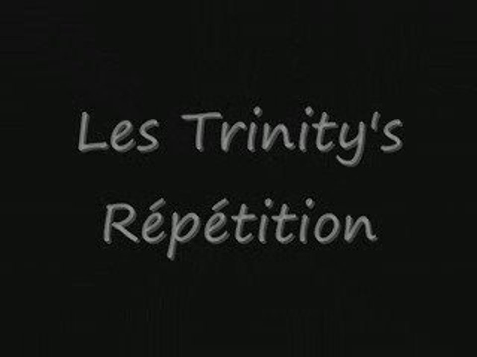 les trinity's répétition au studio bleu