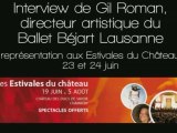 Interview de Gil Roman successeur de Maurice Béjart