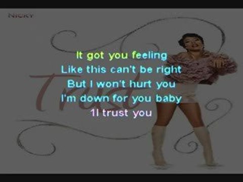 Keyshia Cole Monica Trust Karaoke On-Screen Lyrics