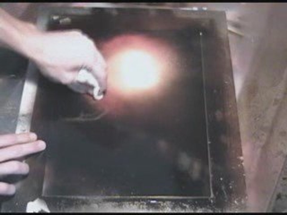 Spray Painting Trees -Pallet knife highlights