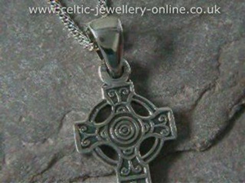 Celtic Jewellery - Sterling silver cross DSG120 m1